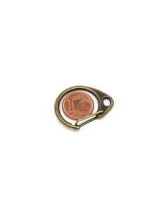 Grand mousqueton bronze pour porte clé, sac 26mm x 31mm 2