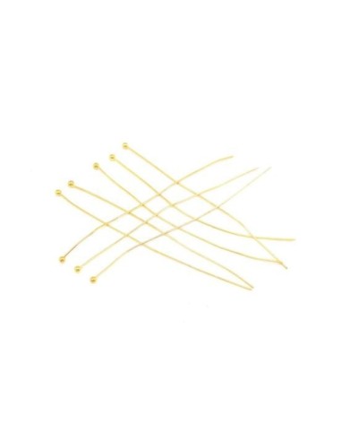 Clous à billes doré 6cm pour BO
