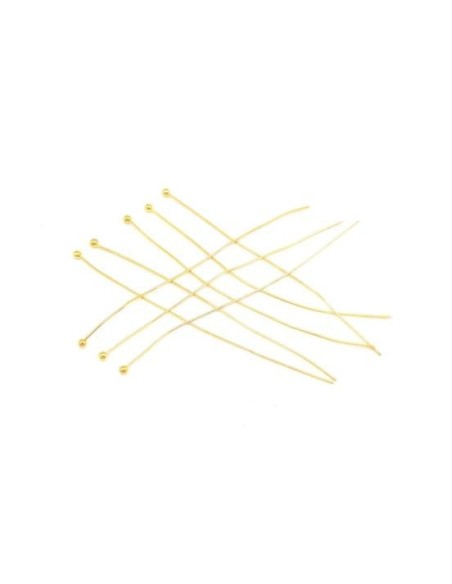 Clous à billes doré 6cm pour BO