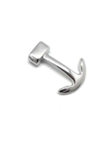 Fermoir ancre marine argente en acier inox pour création bijoux