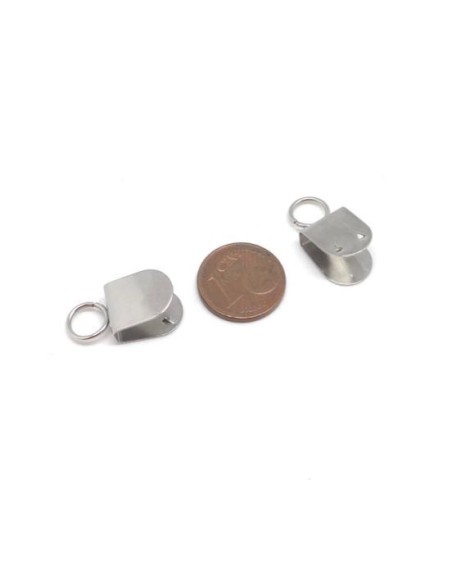 Embout 10mm argenté pour anse de sac