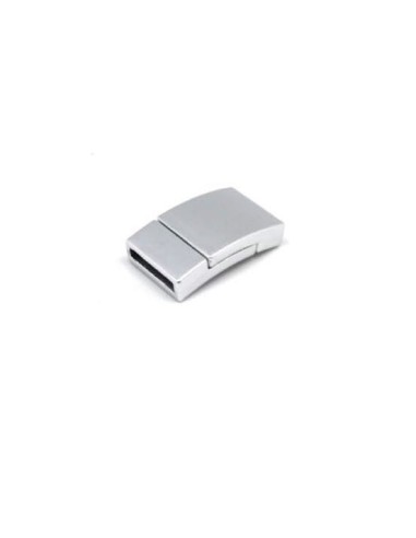 Fermoir argenté pour cuir de 12mm