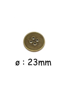 Brandebourg noir bouton argent 30 mm - auchtibouton