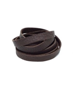 Lanière simili cuir 10mm couleur marron foncé - Idéal création DIY 2