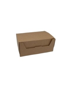 Boite de présentation uni couleur kraft marron à monter soi même 185x130x80mm A 2