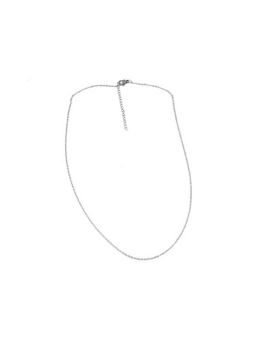 Collier argenté très fin en acier inox pour création DIY
