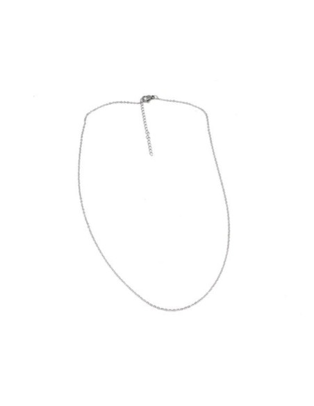 Collier argenté très fin en acier inox pour création DIY