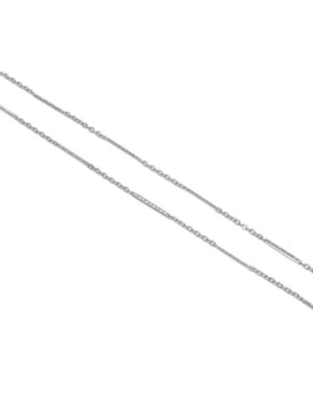 Sautoir serpent forçat très fin avec fermoir argenté en acier pas cher Sautoir serpent forçat très fin avec fermoir argenté en acier pas cher