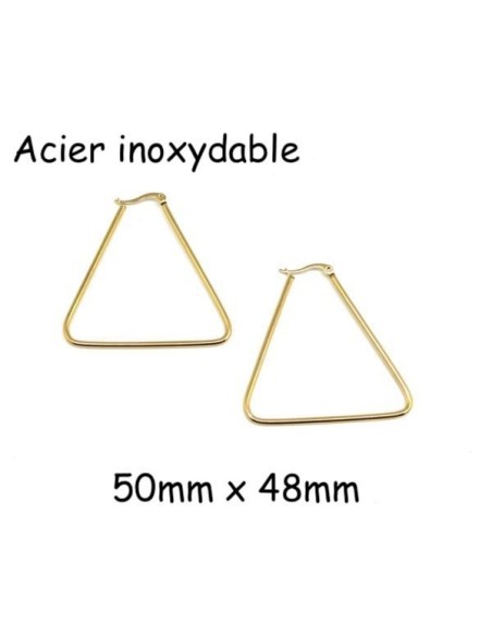 BO triangle doré en acier ions pour création DIY BO triangle doré en acier ions pour création DIY