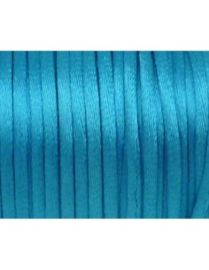 Cordon queue de rat pas cher bleu turquoise 2mm 2