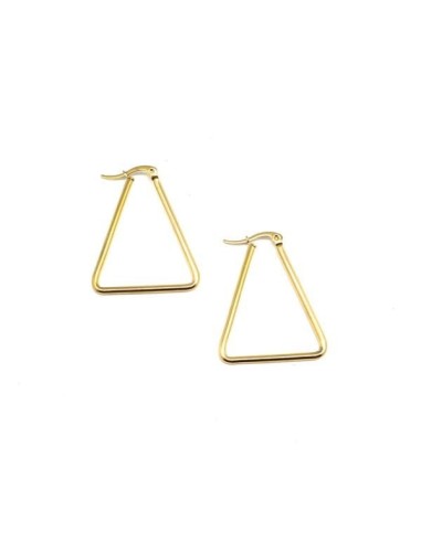 créole doré forme triangle en acier inoxydable pas chère