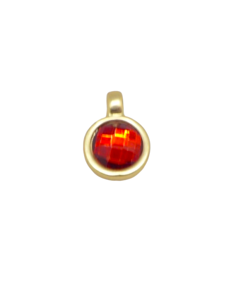Médaillon doré avec strass rouge pas cher pour création DIY Médaillon doré avec strass rouge pas cher pour création DIY