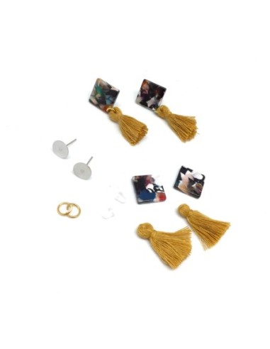 Kit BO Résine pas cher multicolore très tendance couleur moutarde