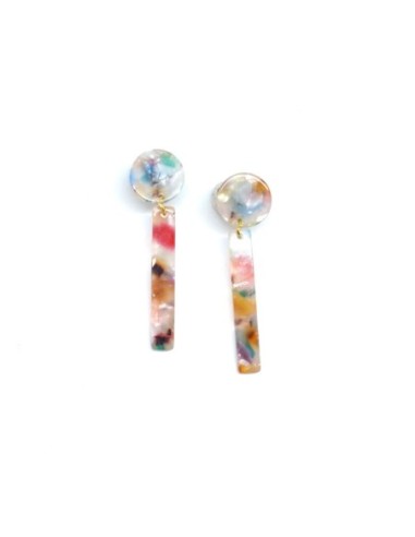 Kit boucles d'oreilles en acétate très tendance à offrir pas cher