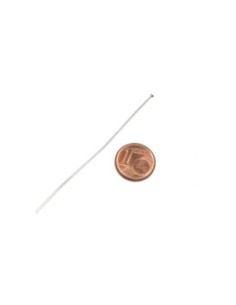 Tige clou à tête plate 7cm en acier inoxydable argenté 2