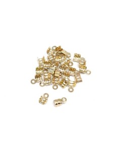 Embout serre fil doré en métal pour cordon cuir 2mm 2
