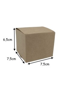 Boite cadeau couleur havane facile à monter pas chère