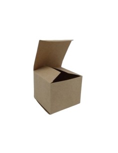 Boite cadeau couleur havane facile à monter pas chère 2