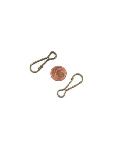 Mousqueton en métal à nœud en D, porte-clés, crochet, connecteur à