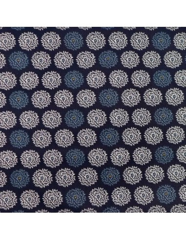 Tissu 100% coton pas cher bleu