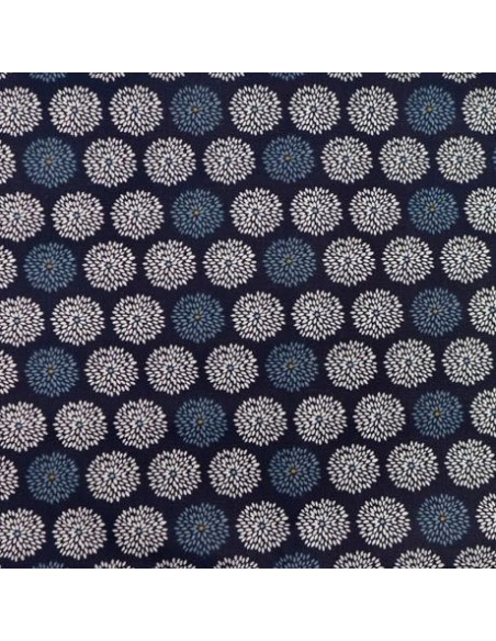 Tissu 100% coton pas cher bleu