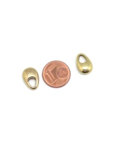 Pendentif pampille doré pâle en métal 13mm 2