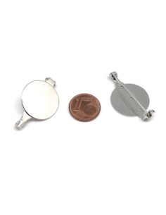 Support broche argenté 20mm pas cher 2