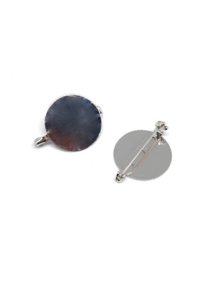 Support pour création de broche avec cabochon de 25mm de diamètre