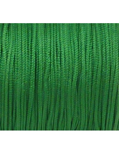 Fil nylon tressé plat 1mm vert