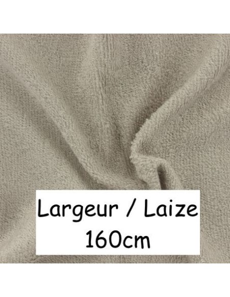 Tissus éponge de bambou gris grège pour lingette démaquillante