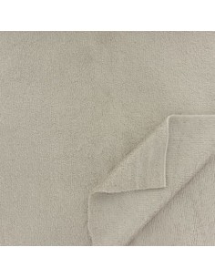 Tissus éponge de bambou gris grège pour lingette démaquillante 2