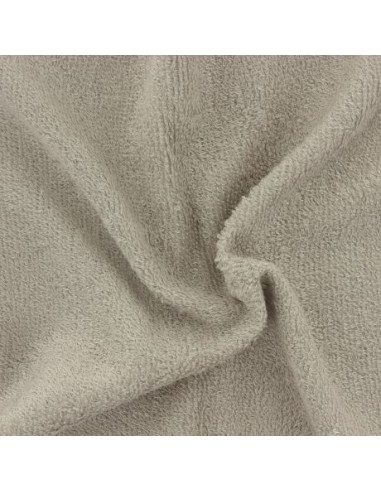 Tissus éponge de bambou gris grège - vendu par 20cm