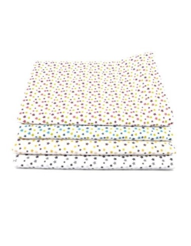 Tissu 100% coton motif étoile par 1m
