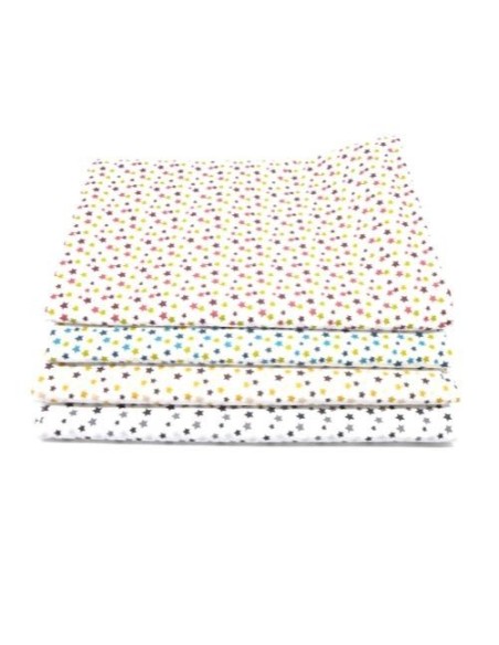 Tissu 100% coton motif étoile par 1m