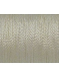 Fil nylon tressé 1mm blanc cassé