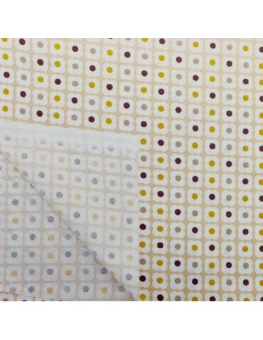 Tissu fleuri en coton pour lingettes démaquillantes