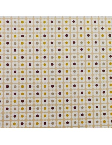 Tissu coton motif fleur pour charlotte à tarte