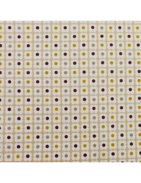 Tissu coton motif fleur pour charlotte à tarte Tissu coton motif fleur pour charlotte à tarte