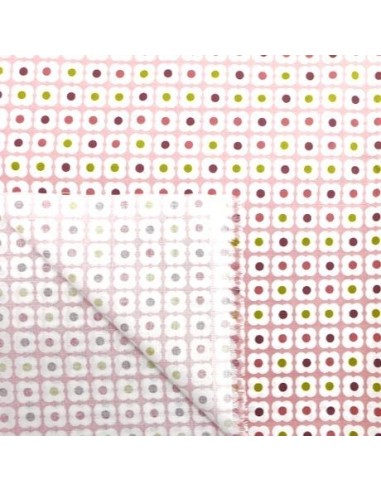 Tissu fleuri 100% coton pour charlotte à tarte