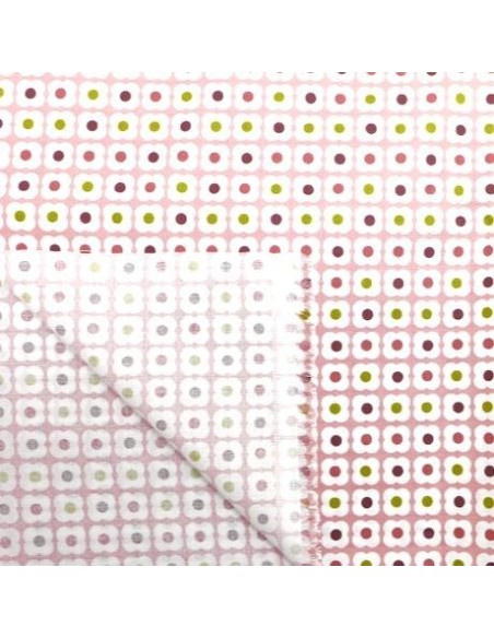 Tissu fleuri 100% coton pour charlotte à tarte