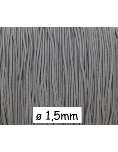 Fil élastique 1,5mm gris idéal création DIY