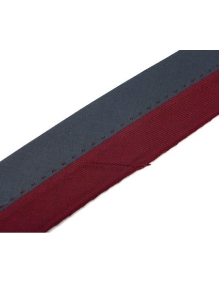 Hausse de ceinture gris et rouge bordeaux rayé Idéal couture
