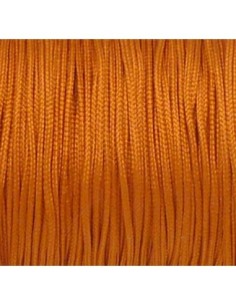 R-5m Fil, cordon nylon tressé plat orange rouille 1mm...