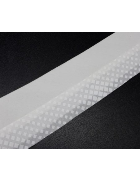 Hausse de ceinture blanc ivoire uni et carreau pour création couture