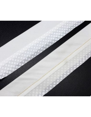 Rehausse de ceinture ivoire uni et carreau pour création pantalon pas cher