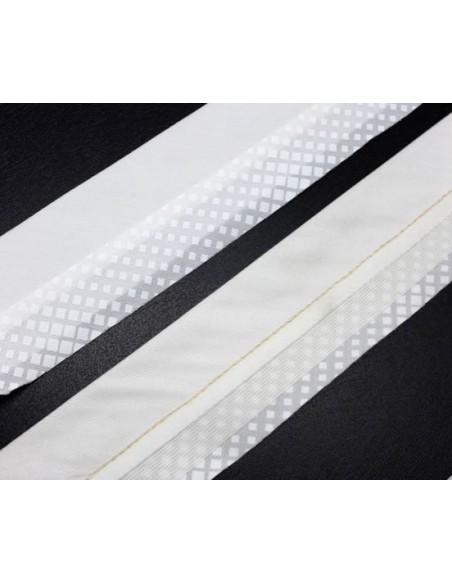 Rehausse de ceinture ivoire uni et carreau pour création pantalon pas cher