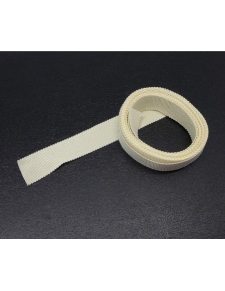 Ruban gros grain écru 20mm en coton fabriqué en france pas cher
