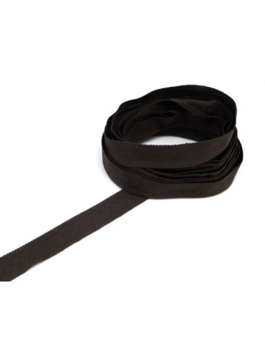 galon chevron marron foncé 16mm en polyester pas cher