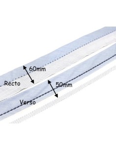 1m de Hausse de ceinture bleu ciel à rayure blanche pour pantalon, jupe 2