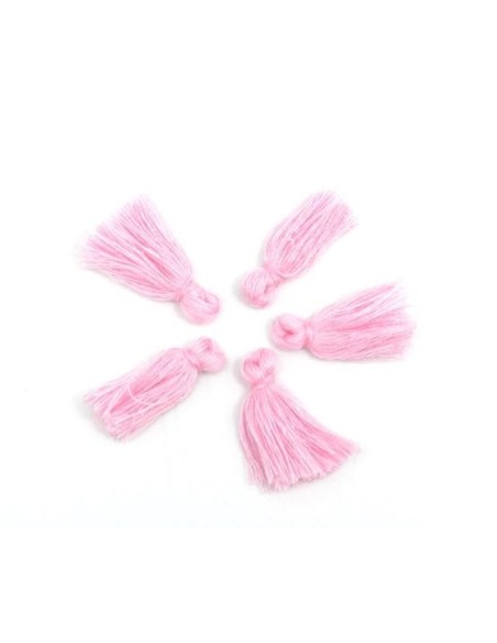 Petit pompon rose dragée de 2cm pas cher